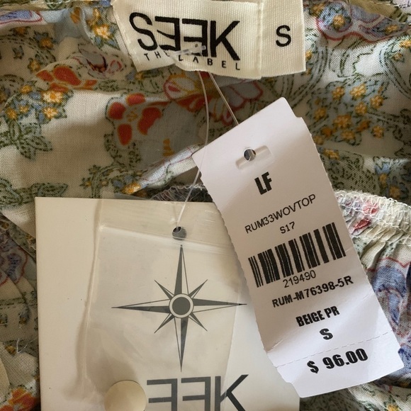 LF floral cropped tank top size S NWT - Picture 15 of 16